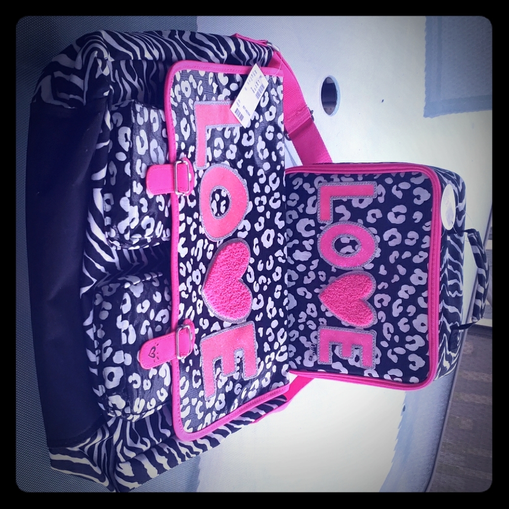 Backpack with lunch box